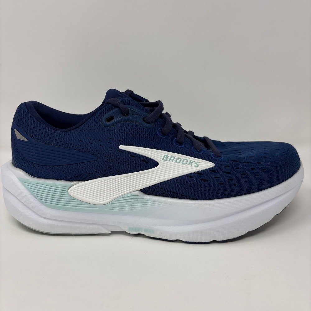 Brooks Ghost Max 3 Womens Size 8.5 Navy Blue White Running Shoes (1204571B406)